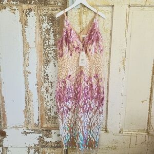 NWT Dress the Population Multi Dress Sz M